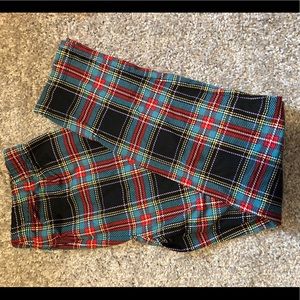 Plaid Leggings girls size 8
